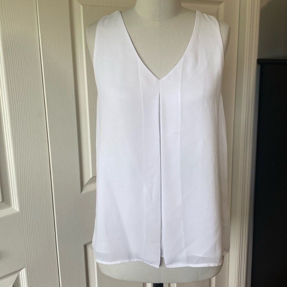 Aqua Sleeveless V-Neck Top/Size S